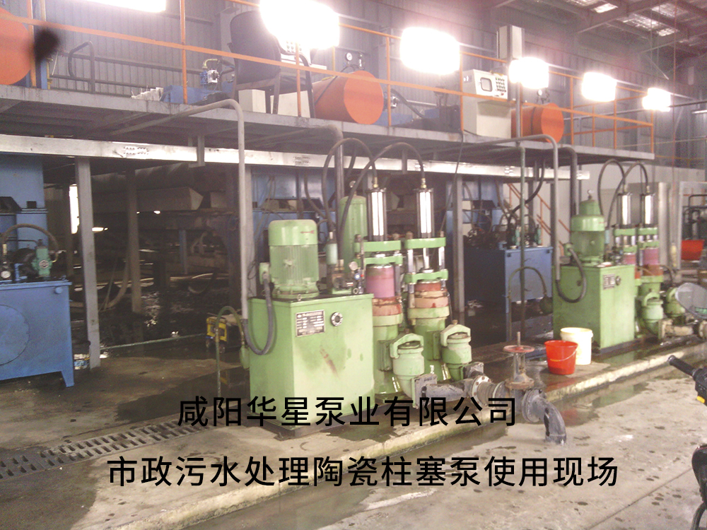 市政污水處理陶瓷柱塞泵使用現(xiàn)場(chǎng)4